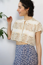 Ivory Lace Alice Topper XS-M