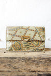 Painted Paisley Leather Convertible Bag
