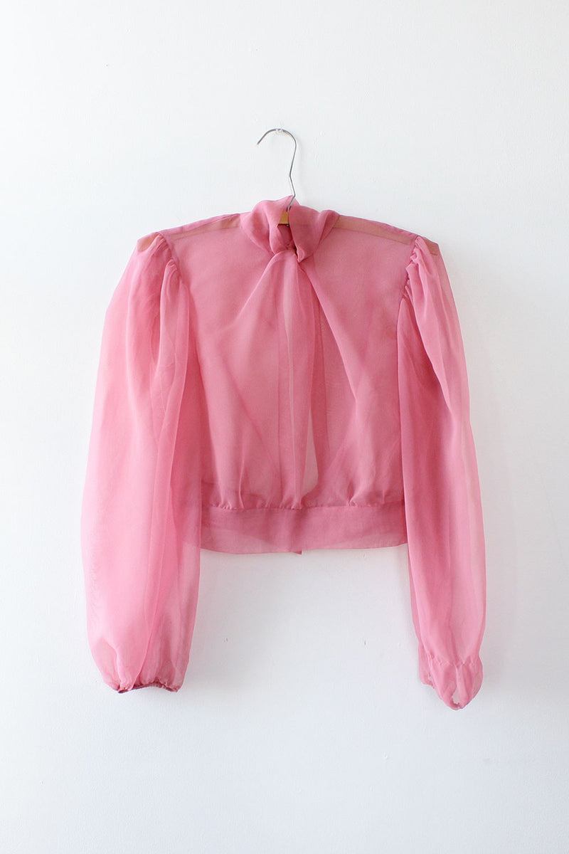 Sheer Pink Blouse XS/S
