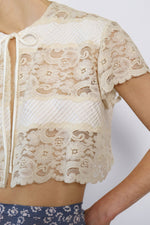Ivory Lace Alice Topper XS-M