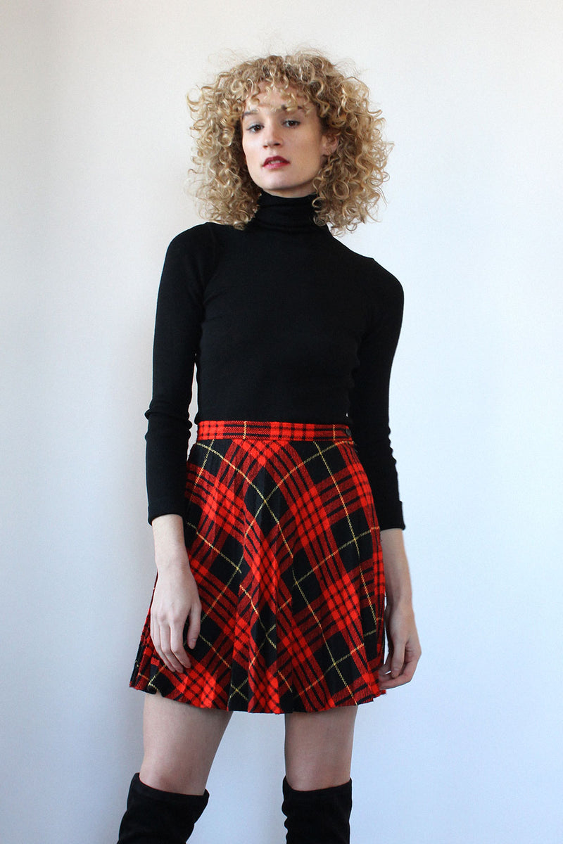 Plaid Mini Skirt XS/S