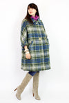 SALE... Plaid Swing Coat