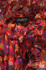Jovani Floral Flounce Dress M/L