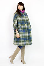 SALE... Plaid Swing Coat