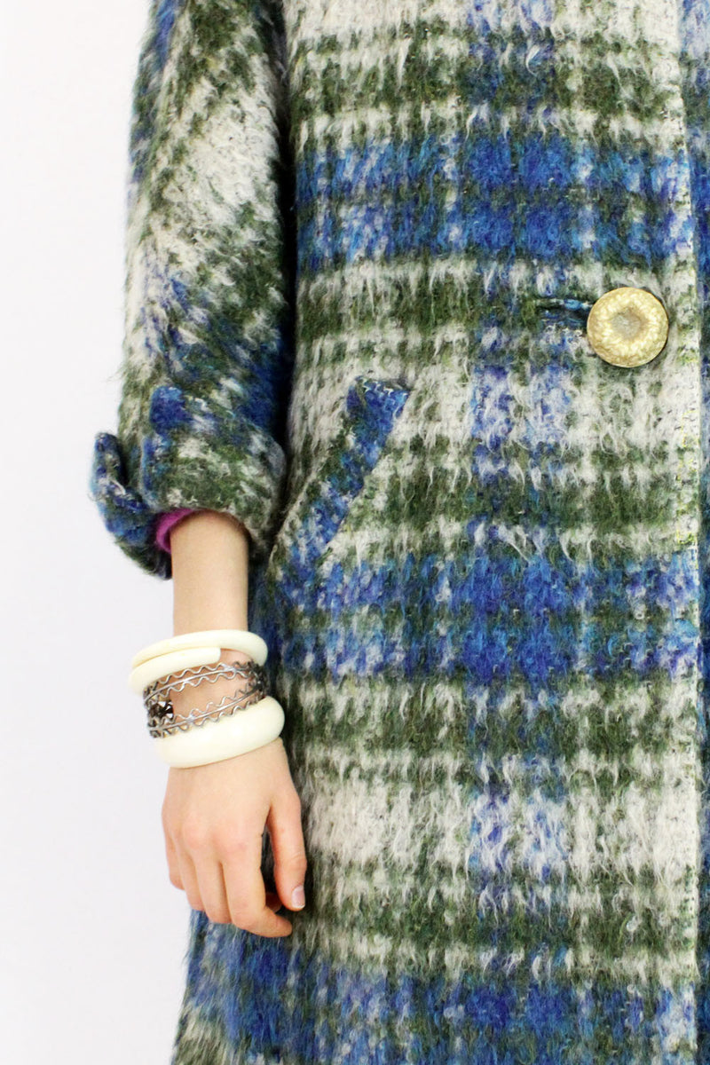 SALE... Plaid Swing Coat