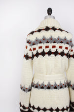 Chunky Belted Ann Cardigan M