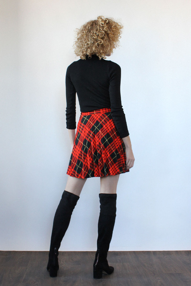 Plaid Mini Skirt XS/S