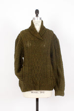 Olive Pocket Sweater