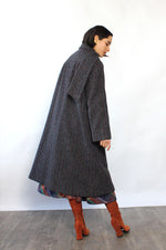Perlette Tweed Overcoat M