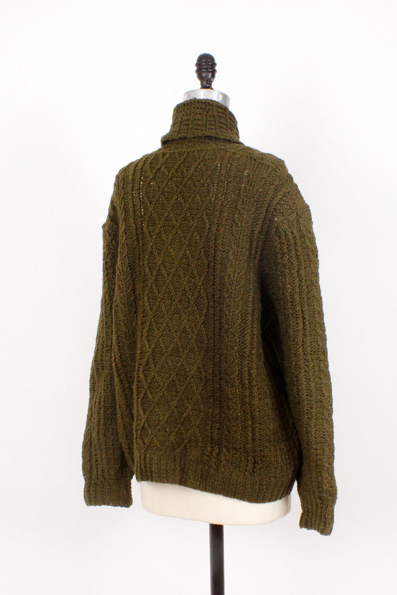 Olive Pocket Sweater