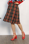 Clio Pleated Holiday Skirt M/L