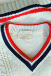 Preppy Cable V-neck Sweater XS/S