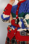 Chunky Holiday Intarsia Cardigan XS/S