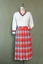 Preppy Cable V-neck Sweater XS/S