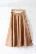 Camel Wool Circle Skirt M