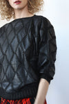 Adams Leather Crochet Top S-L