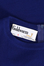 Navy Goldworm Knit Dress S-S/M