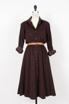 Espresso Corduroy Shirtdress M/L
