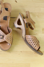 Rapallo Blonde Wood Sandals 9