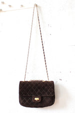 Quilted Suede Purse