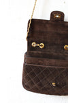 Quilted Suede Purse