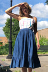 Denim Prairie Skirt M