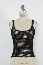 Open Crochet Tank S