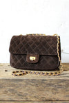 Quilted Suede Purse