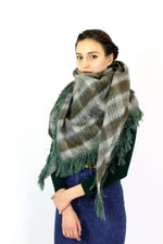 Scottish Plaid Mohair Shawl