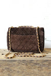 Quilted Suede Purse
