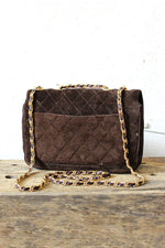Quilted Suede Purse