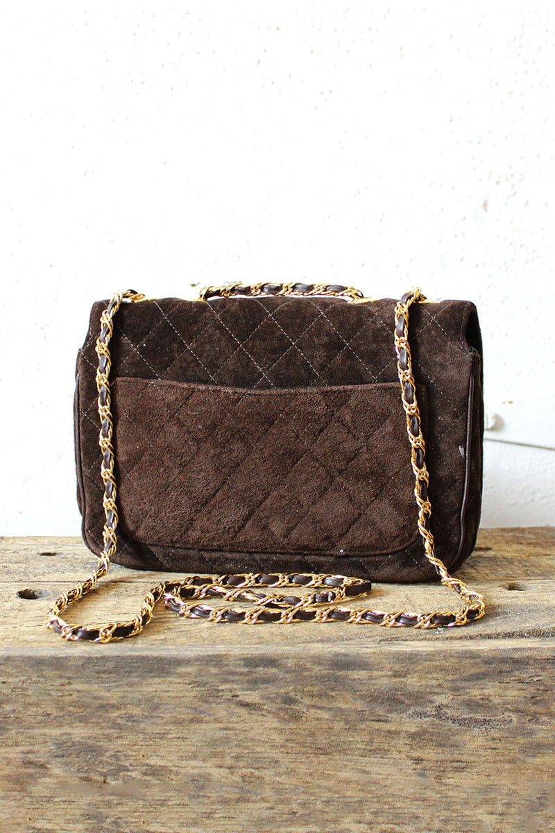 Quilted Suede Purse