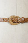 Nude Snakeskin Belt