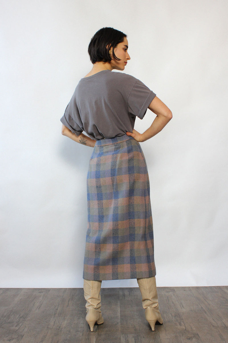Banks Pastel Plaid Skirt XS