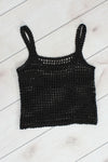 Open Crochet Tank S