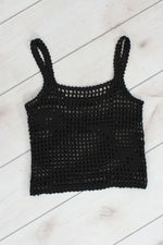 Open Crochet Tank S
