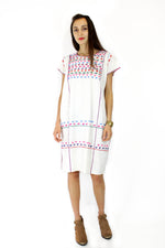 Animal Kingdom Embroidered Folk Dress