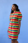 Juicy Fruit Striped Dress L