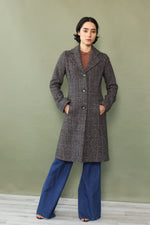 Midnight Tweed Tailored Coat XS