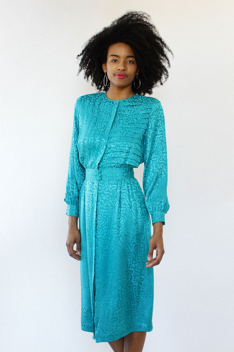 Umi Squiggle Silk Dress S