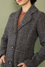 Midnight Tweed Tailored Coat XS