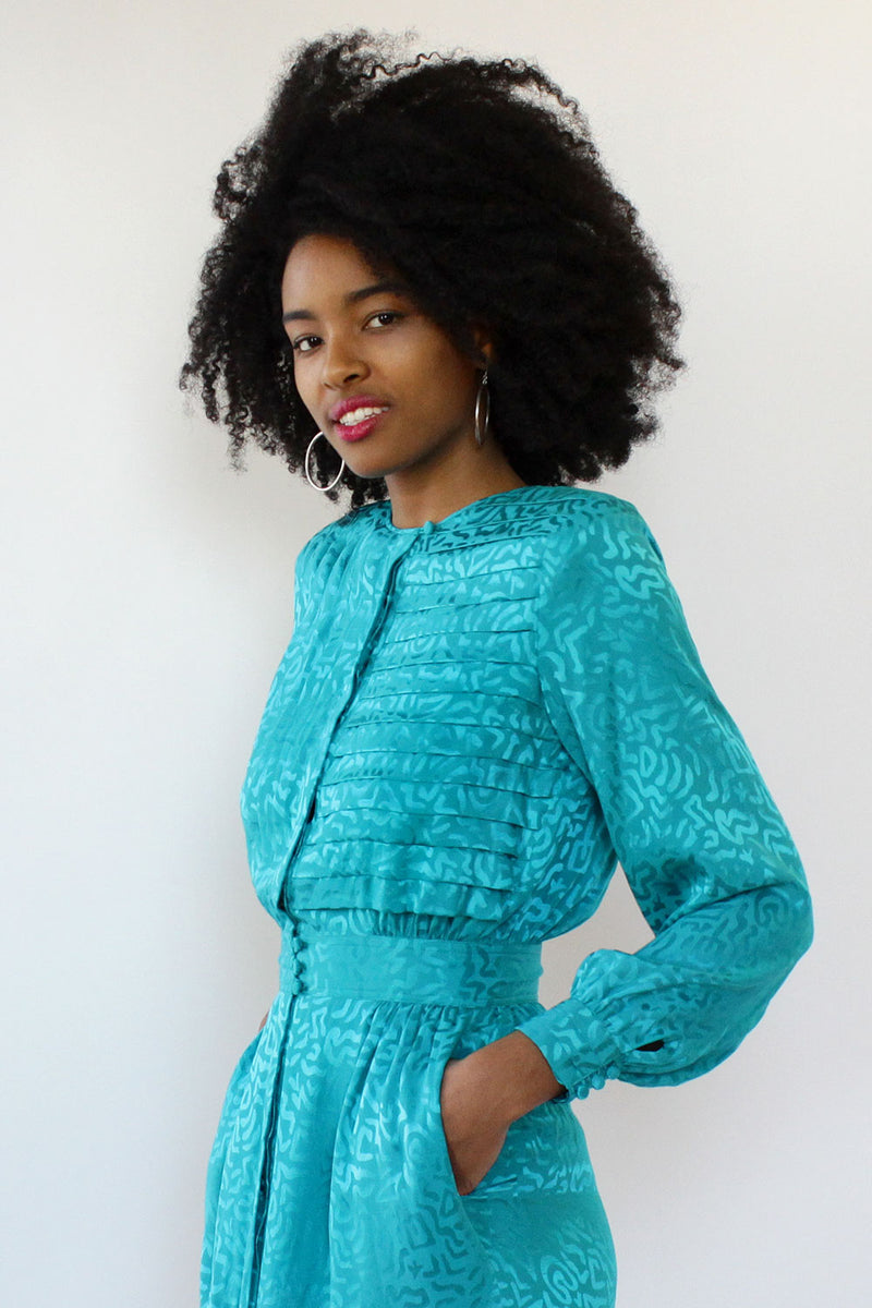 Umi Squiggle Silk Dress S