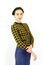 60s Diamond Knit Jacket XS