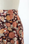 Moody Floral Tea Skirt M/L