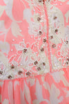 Mardi Gras Neon Beaded Chiffon Mini XS/S
