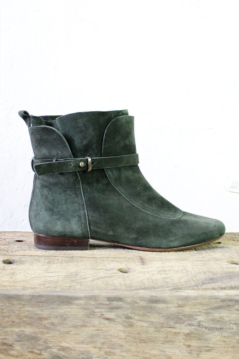 Forest Green Booties 8 1/2