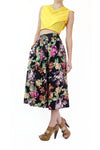 vintage laura ashley midi skirt
