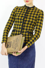60s Diamond Knit Jacket XS