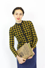 60s Diamond Knit Jacket XS
