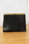 Embossed Brass Frame Clutch